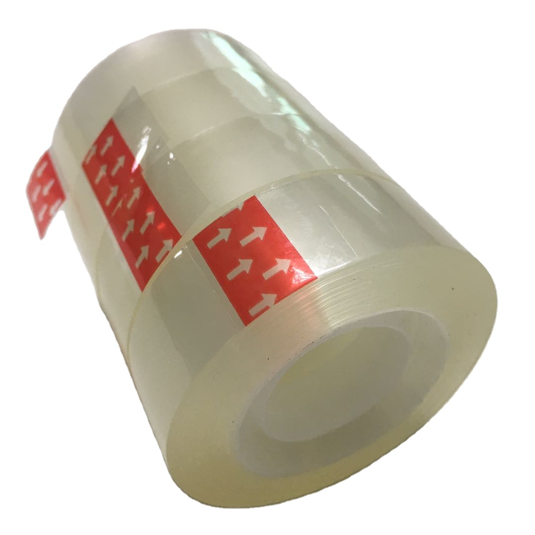 High quality cheap Strong stickness Transparent Bopp adhesive Stationery tape for students