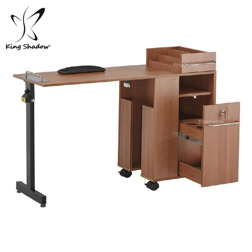 Винтажный и простой дизайн Маникюрный Стол Kingshadow для мебели салона красоты