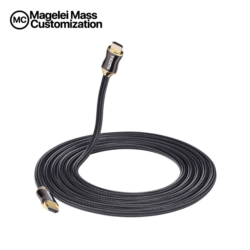 Лидер продаж Amazon, позолоченный нейлоновый Кабель HDMI-HDMI для UHD FHD 3D Xbox PS3 PS4 TV, 1 м, 2 м, 3 м, 5 м, 10 м, 15 м, 4K, 60 Гц