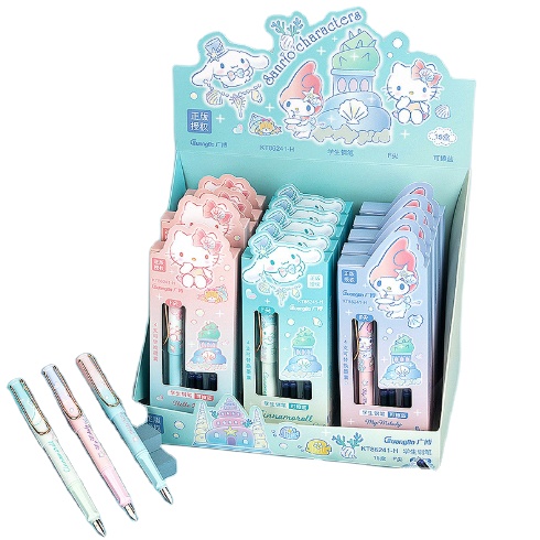Sanrio Студенческая ручка F-наконечник коробка стираемая синяя ручка для практики