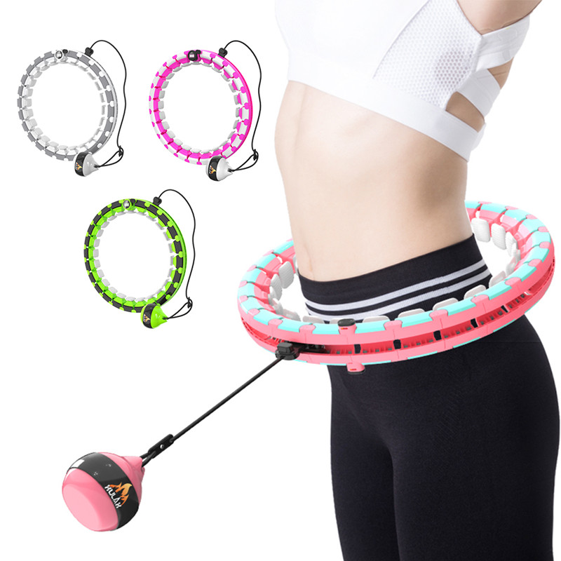 2021 для фитнеса, оптовая продажа автоматическая регулируемая съемная Hula Hooping Смарт Новое мобильное зарядное устройство тренажерного зала фитнес-хула кольцо обручи