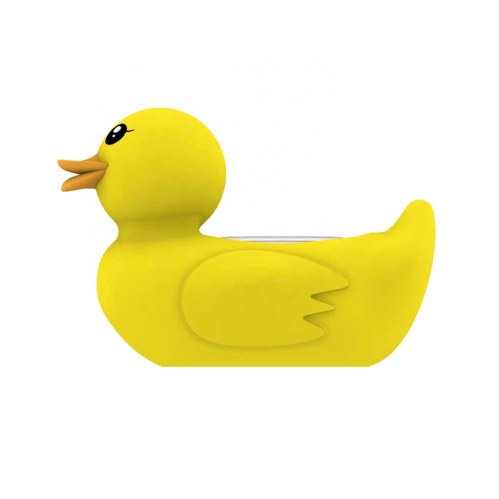 silicone duck shape temperature sensor bath thermometer for baby