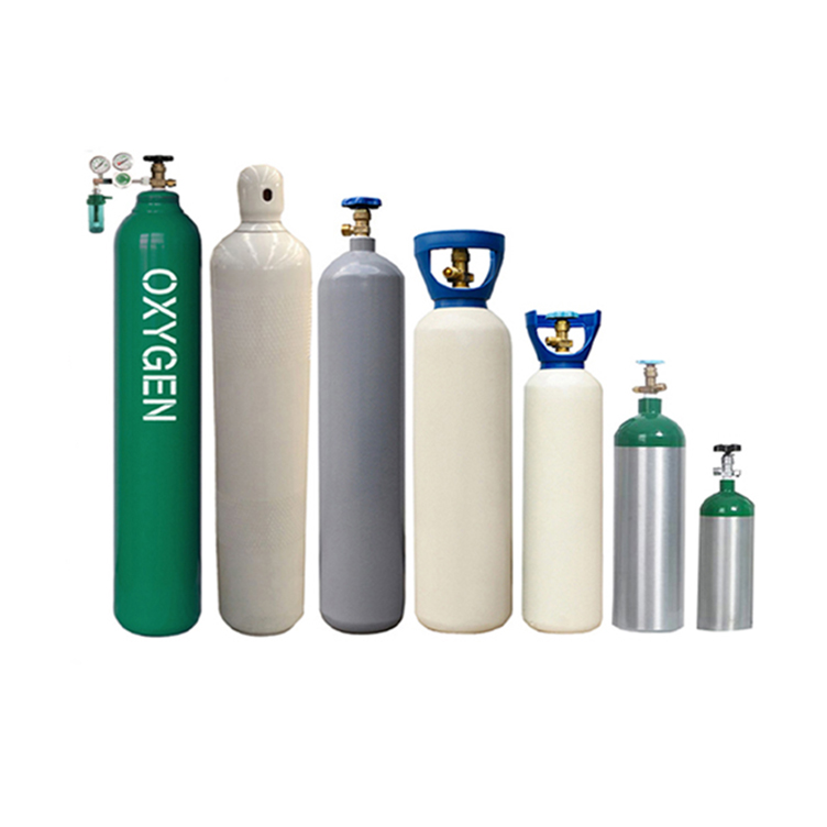 Китайский производитель кислородных баллонов, оптовая продажа, объем 10L-50L, медицинский портативный кислородный баллон, кислородный баллон для больницы
