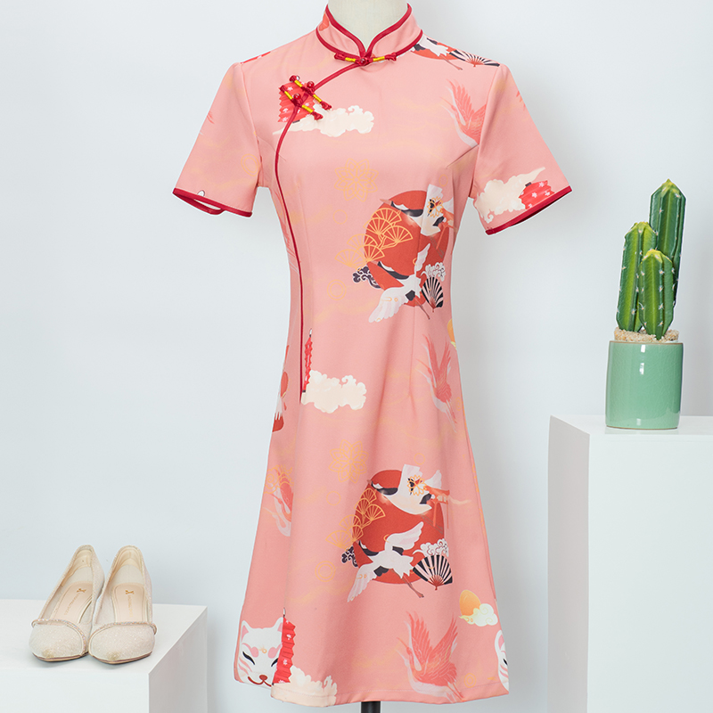 Hot-selling short-sleeved newly designed Cheongsam for women