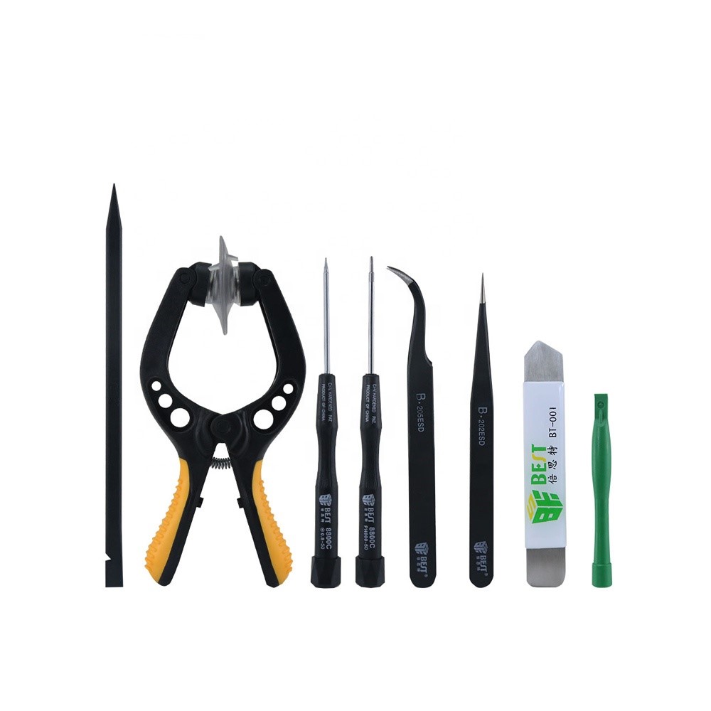 BESTOOL BST-609 8 in 1 Repair Tool Kit Screwdriver Opening Pry Tools for iPhone Mobile Phone Repair Tools Set