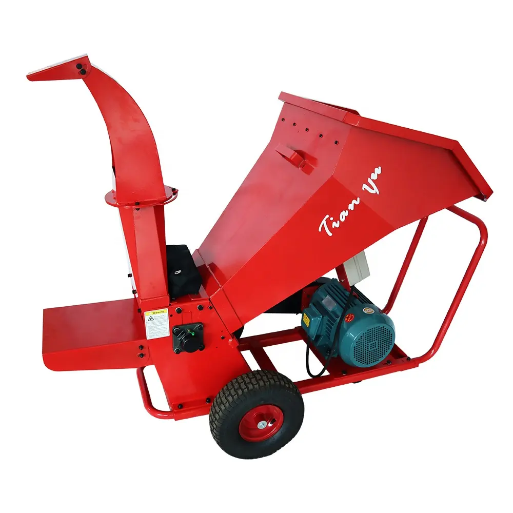 Agricultural Machinery 7.5 kw Electric ATV Wood Shredder Manufacturer mini wood chipper In China Price