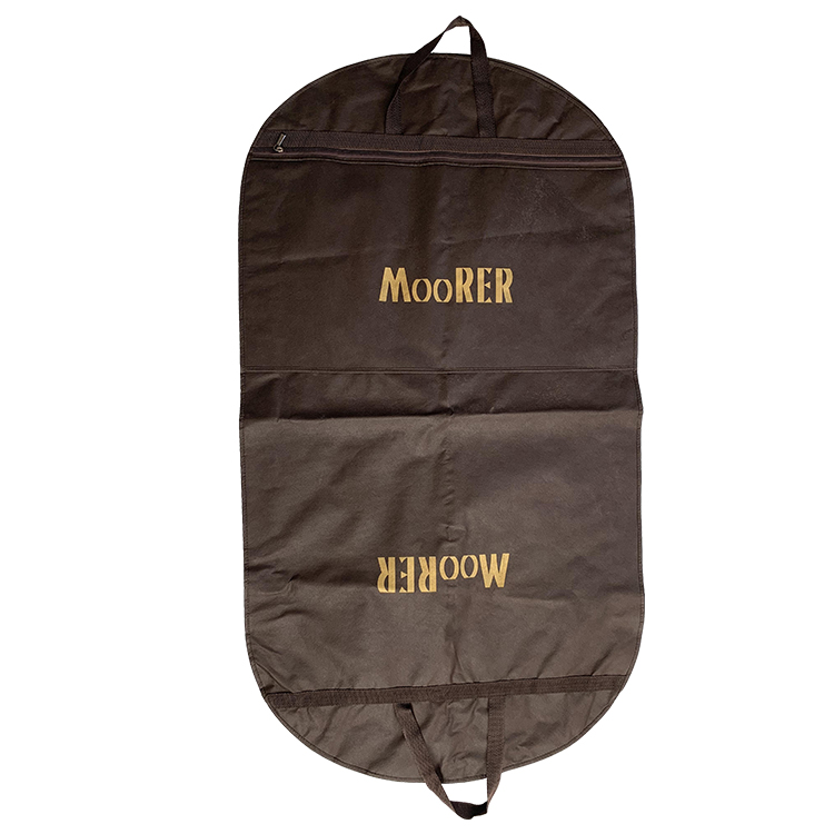 Factory pro service and quality custom logo waterproof garment polyester non-woven cover suit tote bag