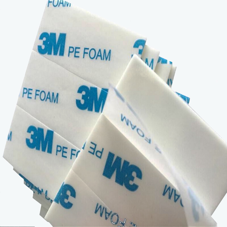 Custom acrylic 0.3mm 0.5mm 0.6mm 0.8mm 1mm 2mm thick 1600t double sided self adhesive pe foam sheet tape for 3m 1600 tape mirror