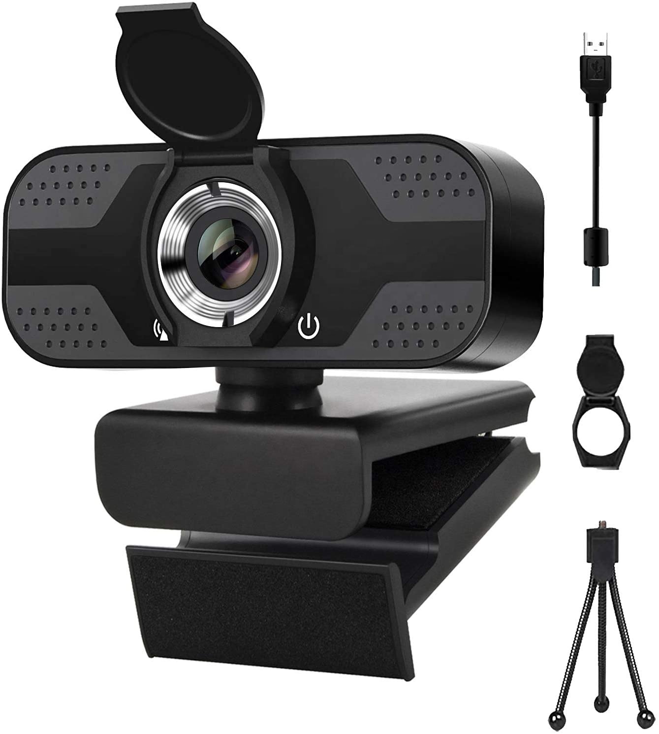 USB-веб-камера 1080P с микрофоном для ПК Windows Mac OS, ноутбука, настольного компьютера, для прямой трансляции, видеозвонков, конференций и т. д.
