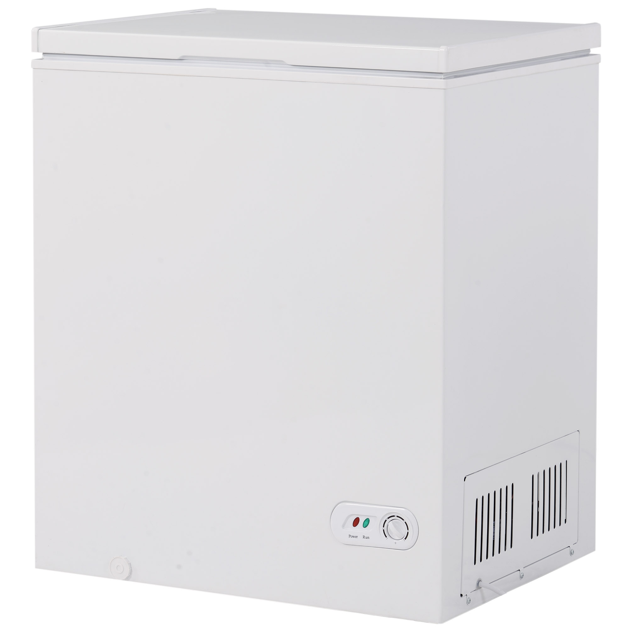 5 cu.ft Chest Freezer Removable Storage Basket, Top Open Door Freezing Machine 7 Temperature Settings