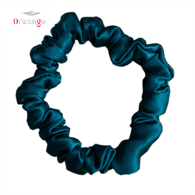 High quality Shiny Silk Scrunchies Luxury silk scrunchies hand tied hair extensions