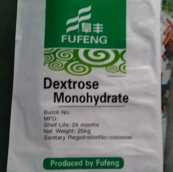 Food Grade High Purity Top quality Sweeteners 25 KG BAGS 99.5%min Dextrose Monohydrate
