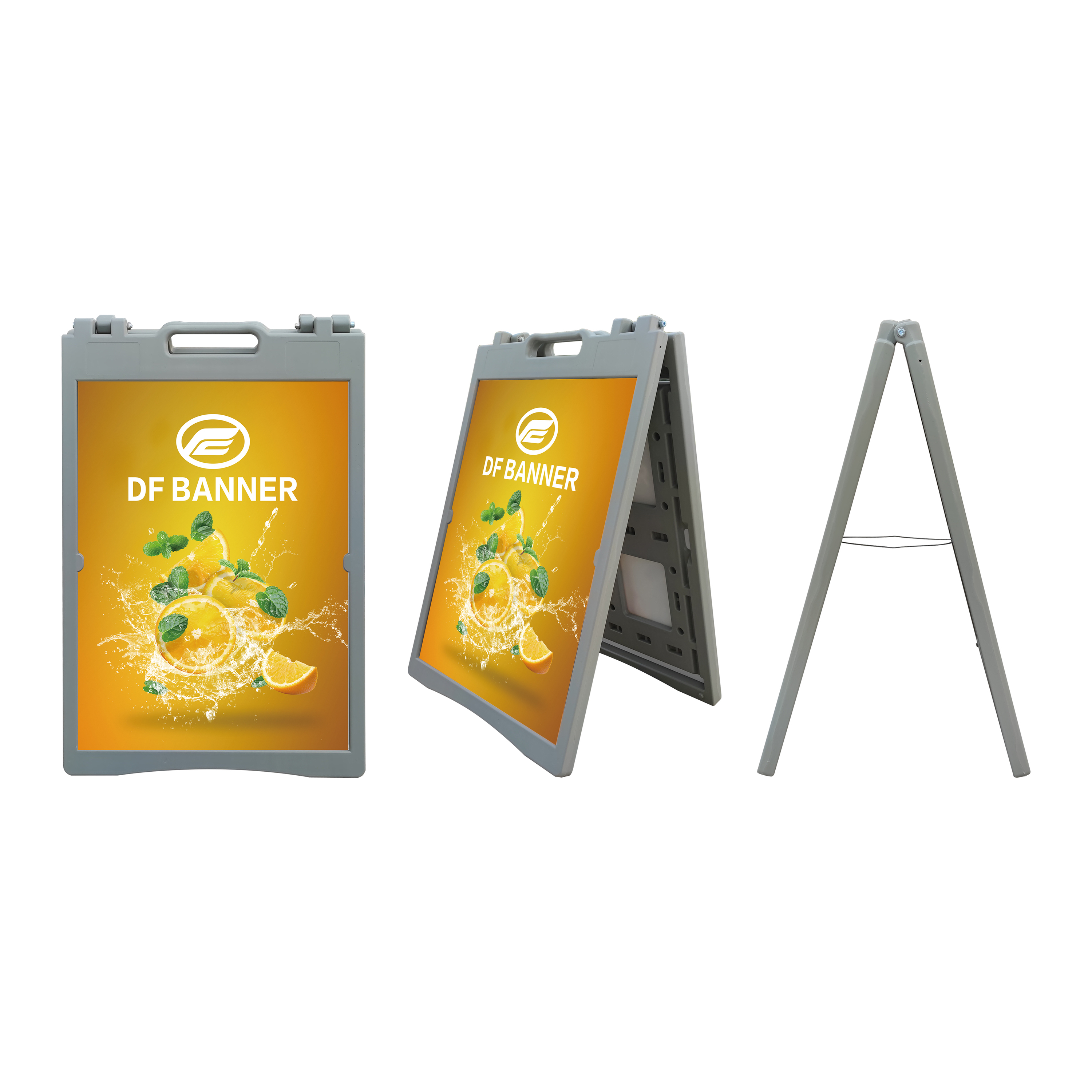 Double-Sided Outdoor/Indoor Poster Board Weatherproof Signs Board Plastic A Frame Sidewalk Signs