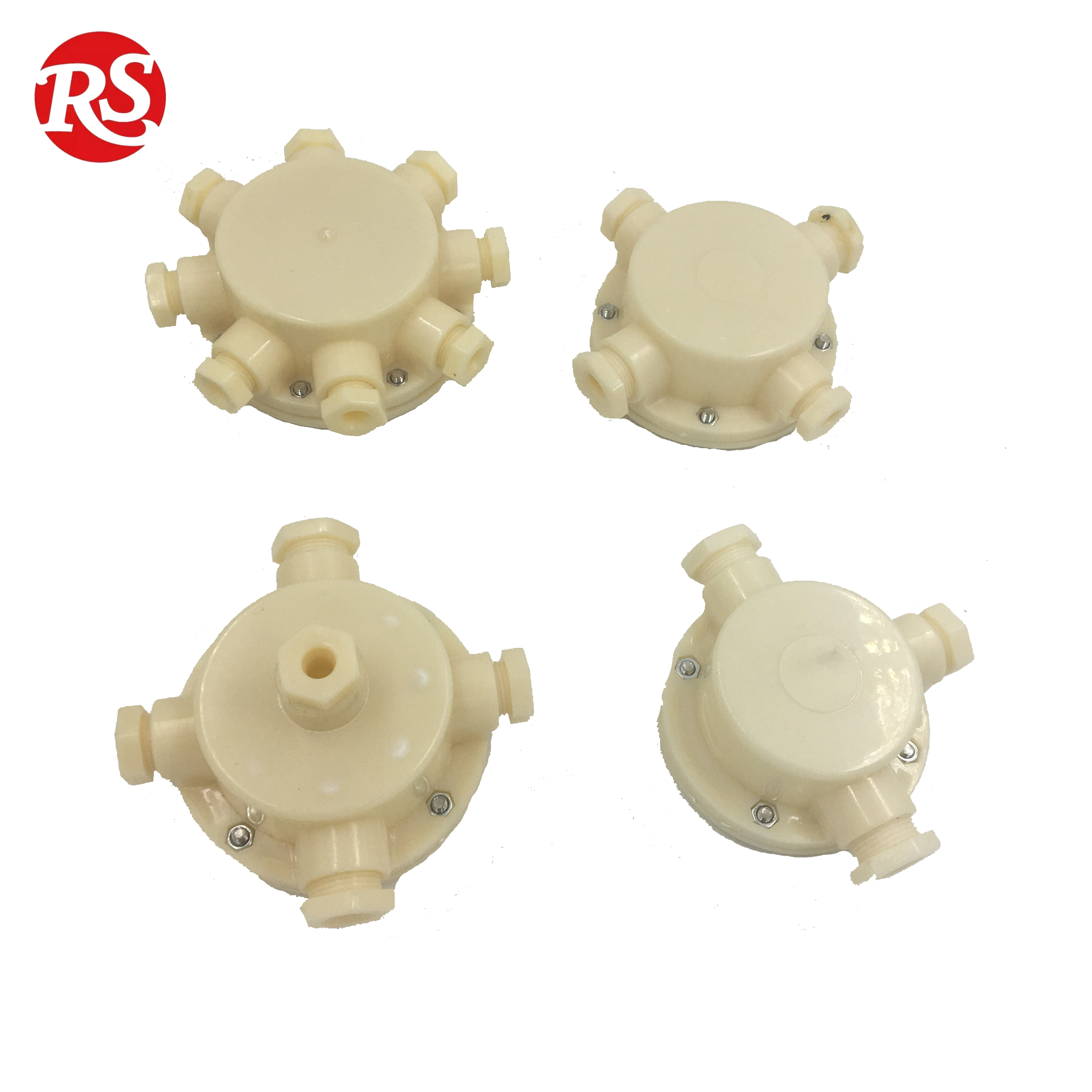 Hot sale manufacturing customized plastic underwater cable junction box for fountain 3/5/8-route available