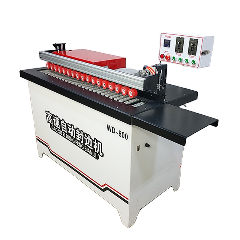 PVC Edge Bander Woodworking Small Full Automatic PVC MDF Edge Banding Machine Price with Micro Automatic End Trimmer