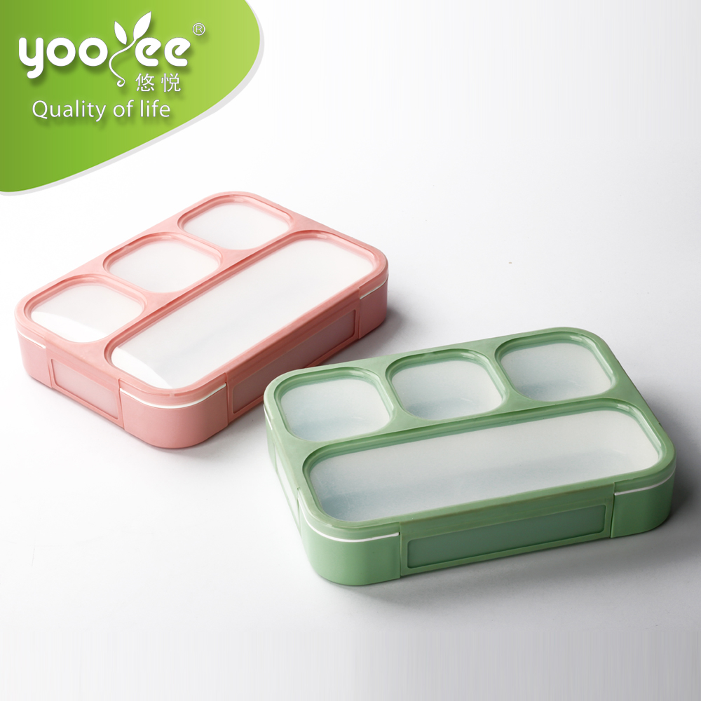 Новый продукт Shantou Yooyee пластиковый школьный Ланч-бокс герметичный с отсеками