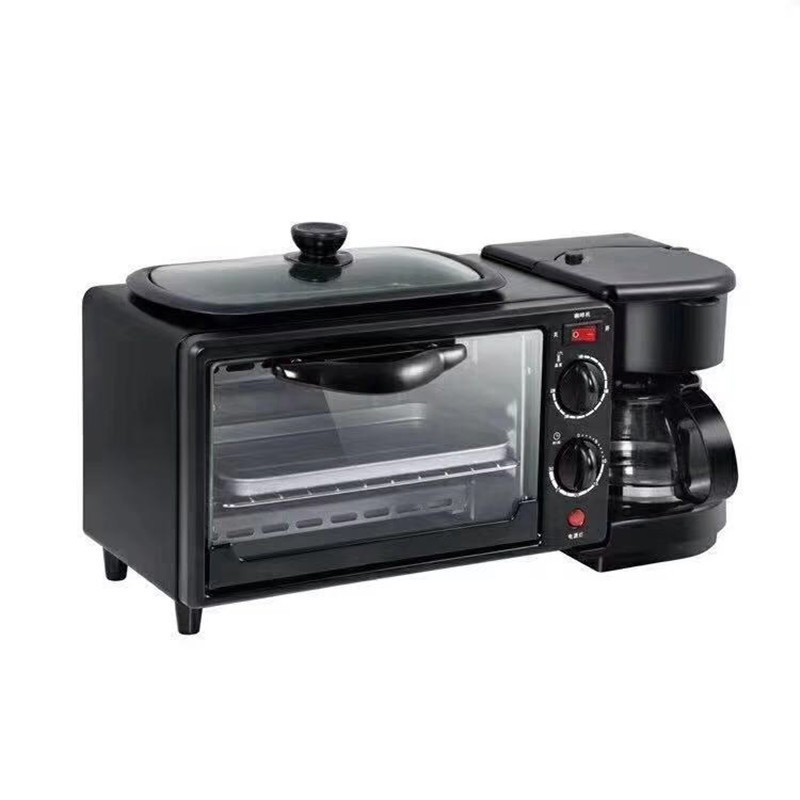 Amazon Hot Sale Simple multifunction breakfast sandwich maker machine with toast oven coffee pot frying pan