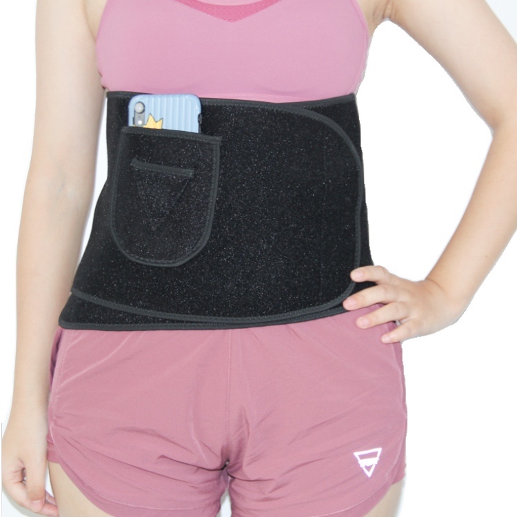 High quality sweat belly with fat burning boneless waist pocket for waist protection