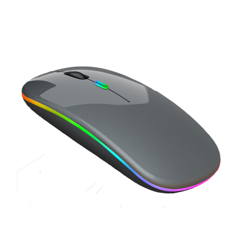 2021 Colorful luminescent mute RGB USB Rechargeable charging mouse 2.4G wireless Computer phone gaming mouse