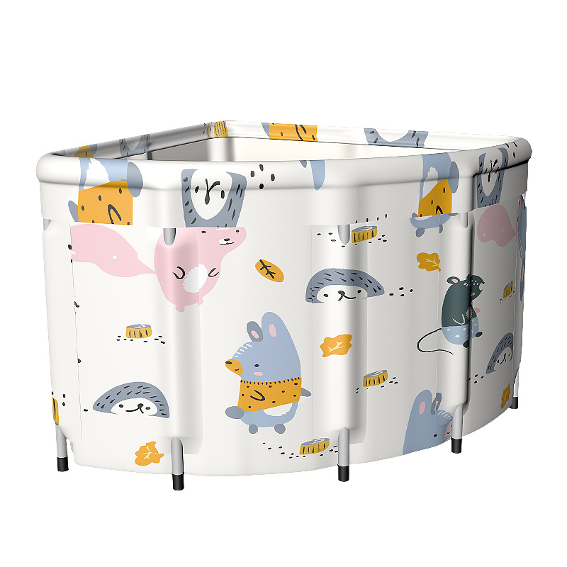 A3710 Large Folding Tub Sector Soak Bucket Barrel Portable Steaming Spa Foldable Sauna Arc Bathtub for Adult