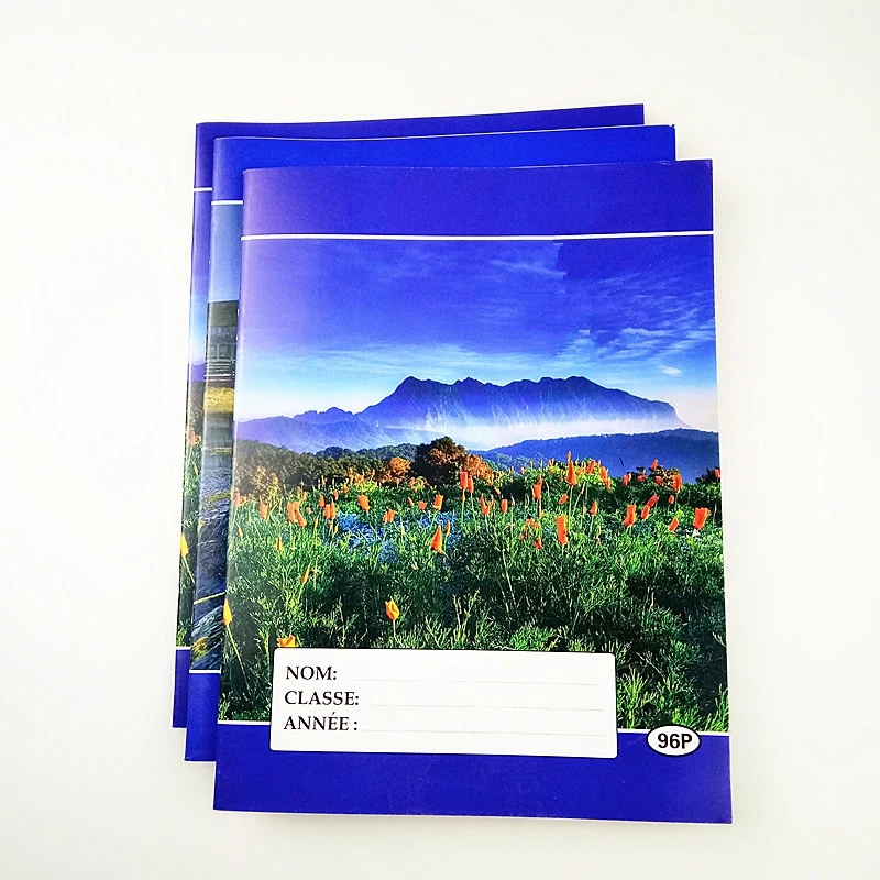 School Or Office Use 16x22cm 96 Pages School Supply French Ruling Exercise Book