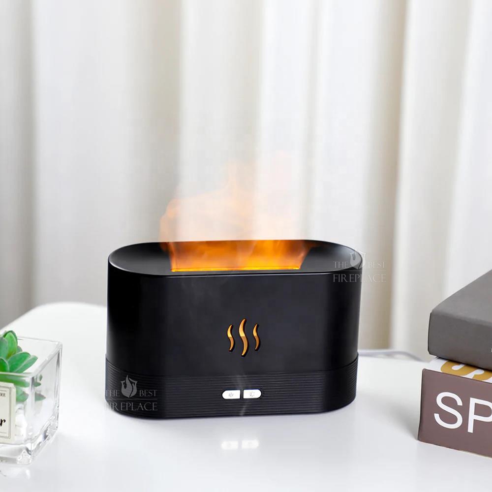 Ultrasonic Mini LED Flame Air Humidifier, Cool Mist Atomizer, Personal Space, Creative Air Purifier, H2o