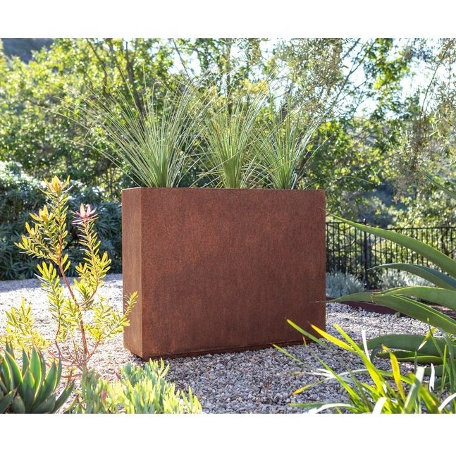 Металлическая серия Corten, стальная коробка для растений и цветочный горшок Corten