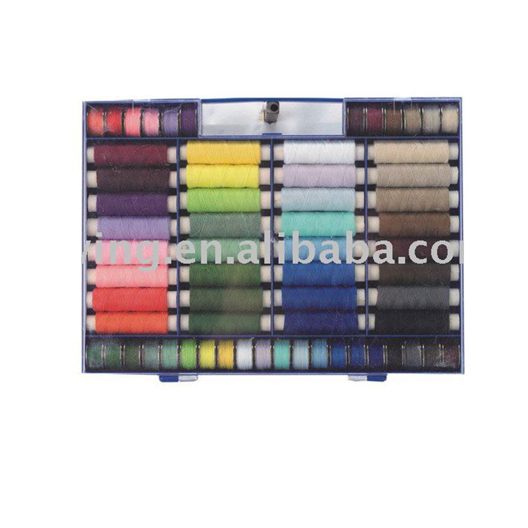 D&D 40/2 100% spun polyester sewing thread 32*20y Polyester Thread Box (No12029)