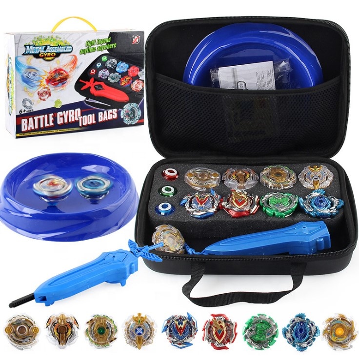 Сумка для хранения 2 пусковая 9 шт. оригинальные Металлические Beyblades Burst игрушки битва спиннинг Топ Bayblade гироскоп для ребенка