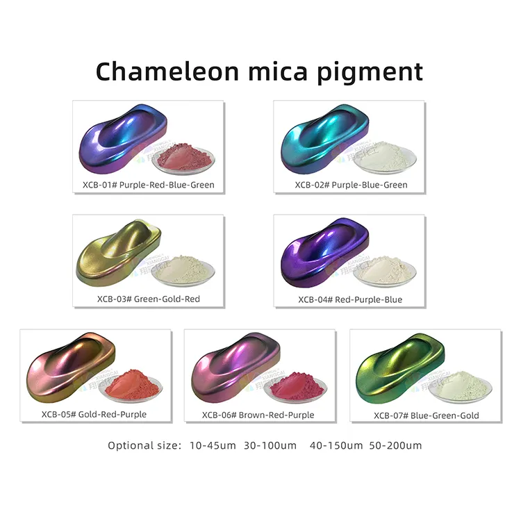 Hot Sale The Chameleon Powder Cosmetic Grade 7 Color Multichrome Chameleon Pigment Powder For Makeup Eyeshadow Nail Art