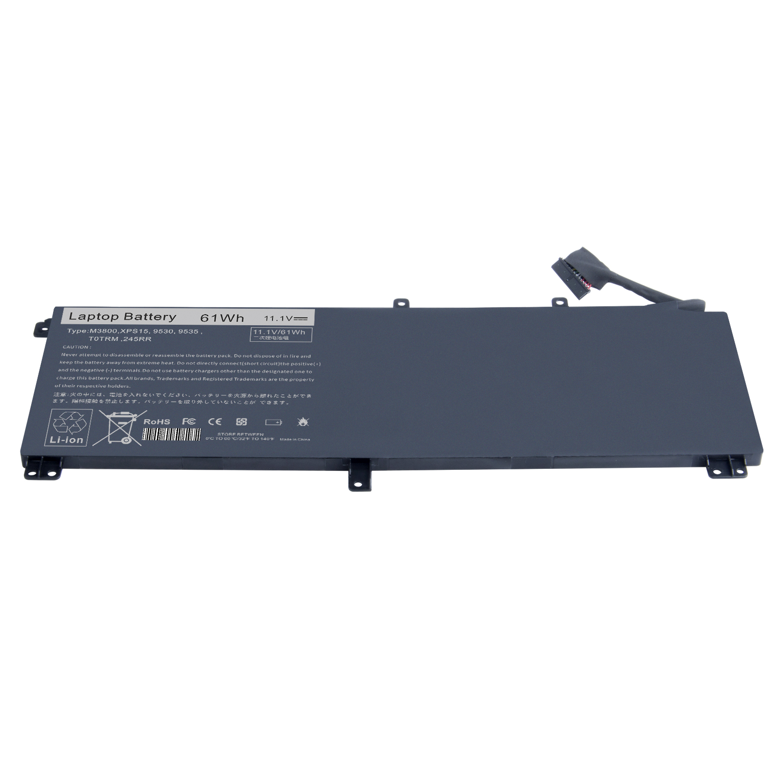 Аккумулятор для ноутбука Dell M3800 XPS15 11,1 9530 T0TRM 245RR, 9535 в, 61 Втч