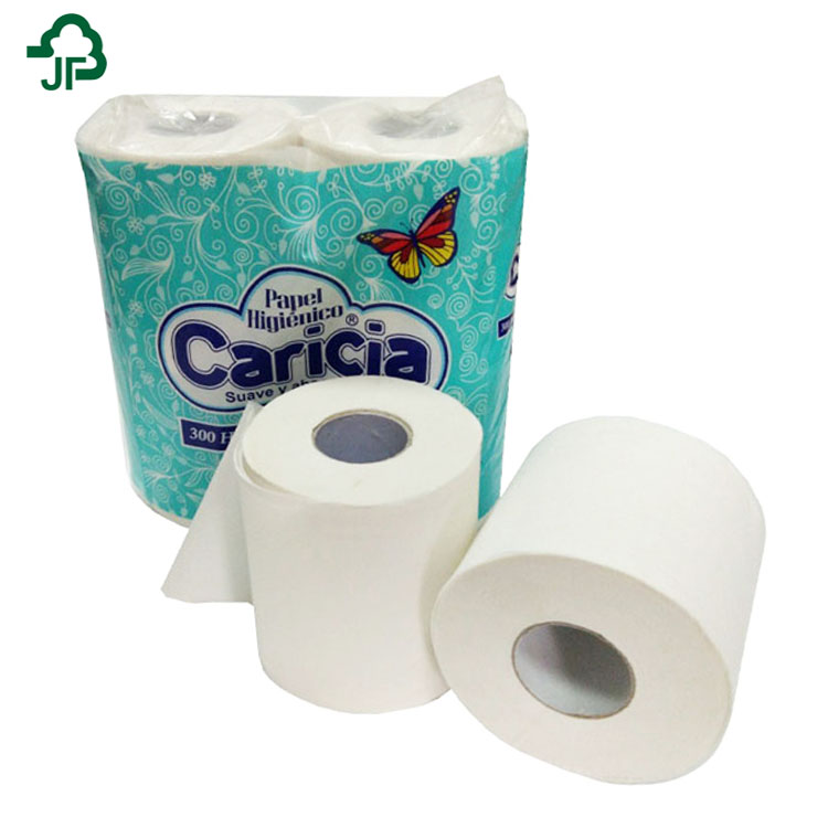 Оптовая продажа с фабрики 2ply натуральной древсной массы рулон стиль небольшой рулон туалетной бумаги, бумажный сердечник из Китая