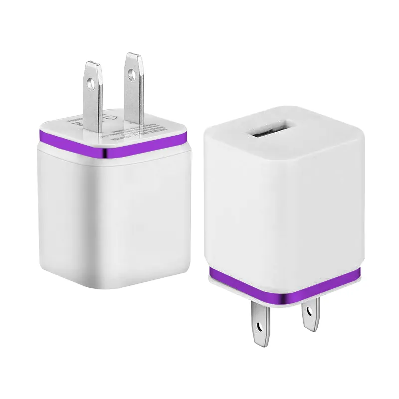 Зарядное устройство с одним USB портом 5 Вт для Apple 5/6/7/8/для iPad, дорожное зарядное устройство 5 в 1 А, адаптер питания для США