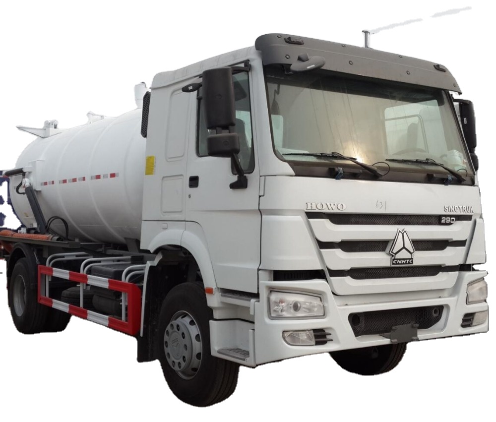 Sinotruk HOWO 12m3/12000liter Jetting and vacuum sewage suction tanker truck,Vacuum Sewage Suction Combined Jetting