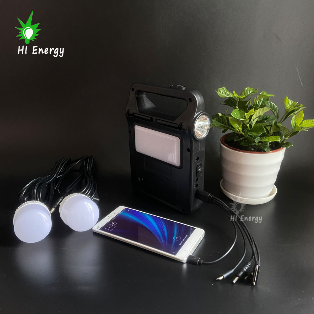 Складная мини-солнечная панель, система для кемпинга, фонарь с USB, мобильный зарядный порт, внешний аккумулятор
