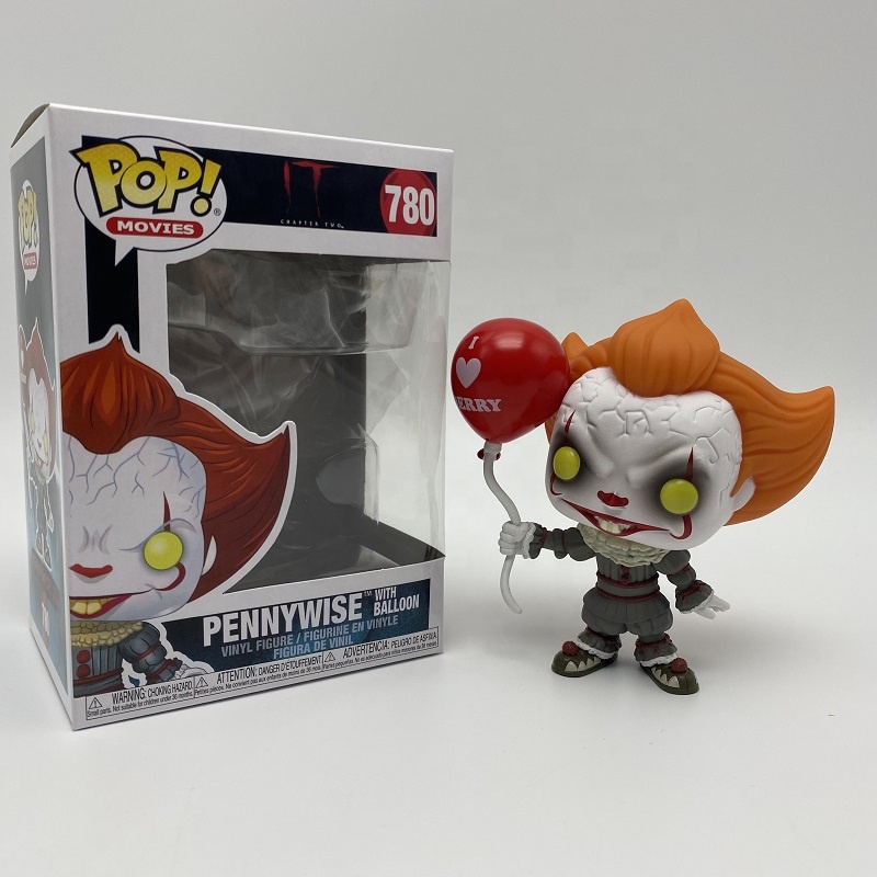 Funko Pop PENNYWISE IT With Balloon p404 Plastic crafts Vinyl Doll Action Figure Toys Collection Model Toys Cartoon gift 780#