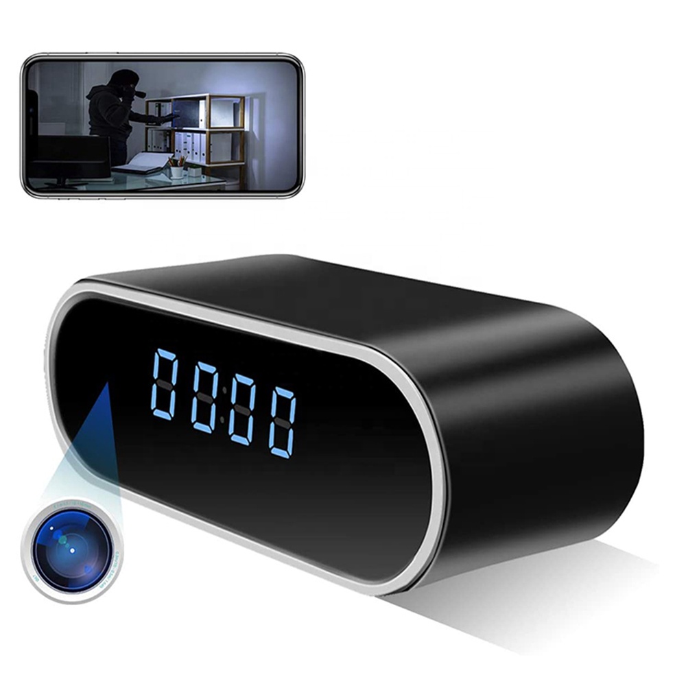 1080P WiFi Spy Camera Hidden Clock Cameras with Night VisionMotion Detection Loop Recording Phone APP & PC Software