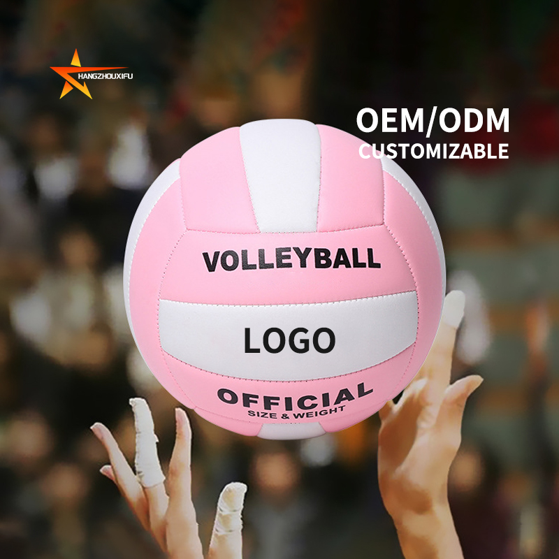 OEM Volley Ball Official Size 5 Customized Volleyball Ball PVC PU Leather Laminated Volleyball