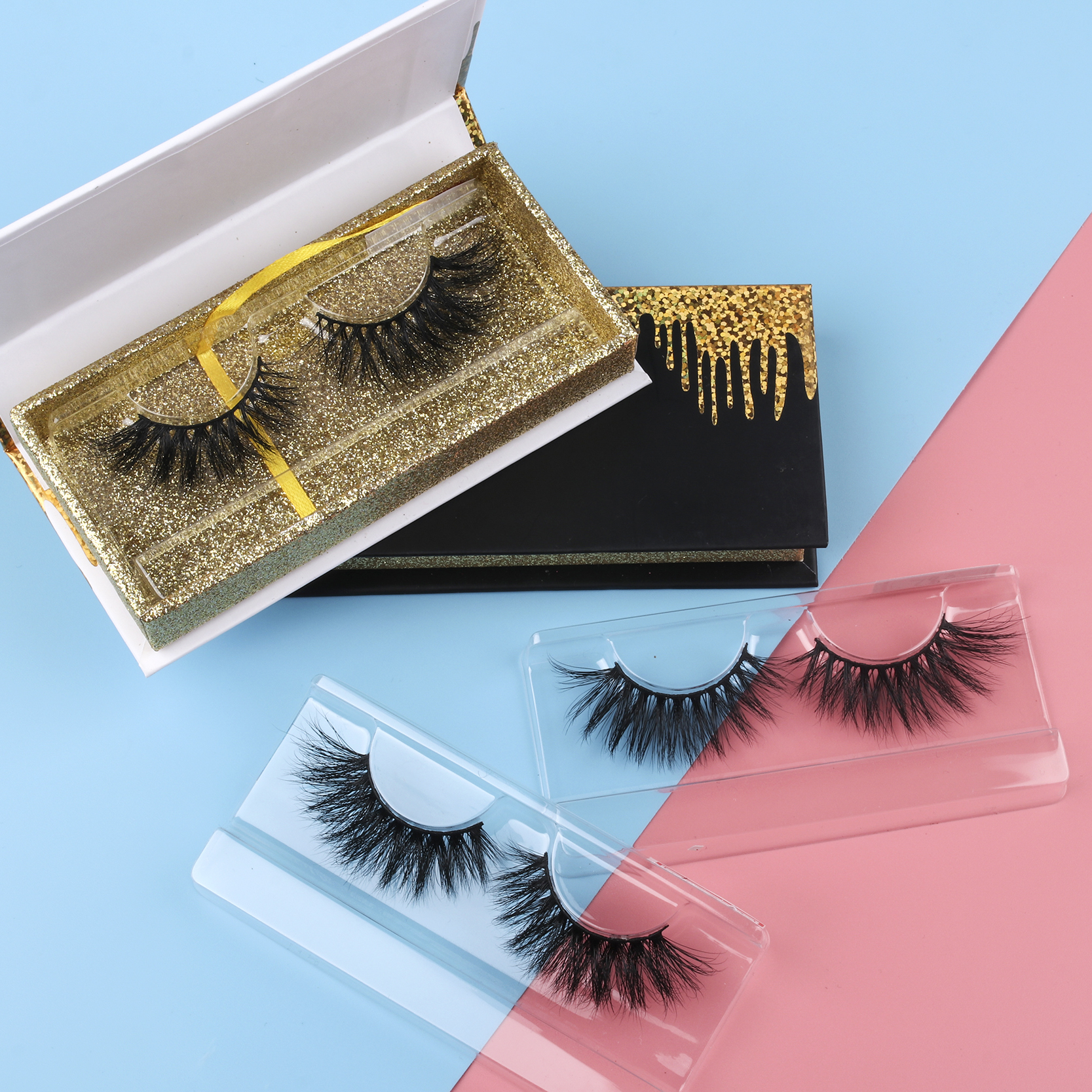 Worldbeauty High Quality fluffy 3D mink Lashes Eyelashes Mink Eyelash Vendor
