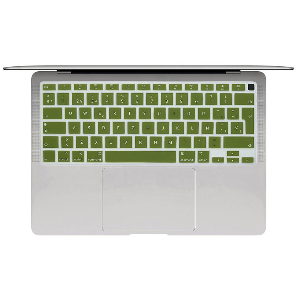 Для 2020 Новый Macbook Air 13 дюймов Силиконовая обложка клавиатуры для ноутбука с touchbar EU версия A2179 Испания Защитная пленка для ноутбука