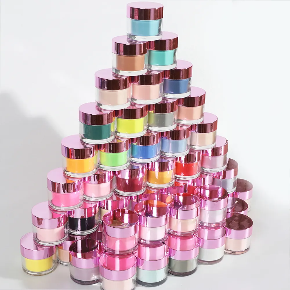 Wholesale Private Label Customized 20 Colors Nail Dip Powder Kit Nail Art Decoration Acrylic Powder Dipping Powder Set