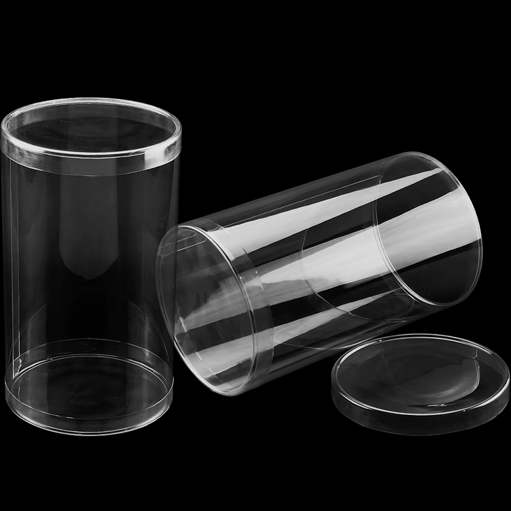 Wholesale Clear Plastic Cylinder box packaging tube with Lid