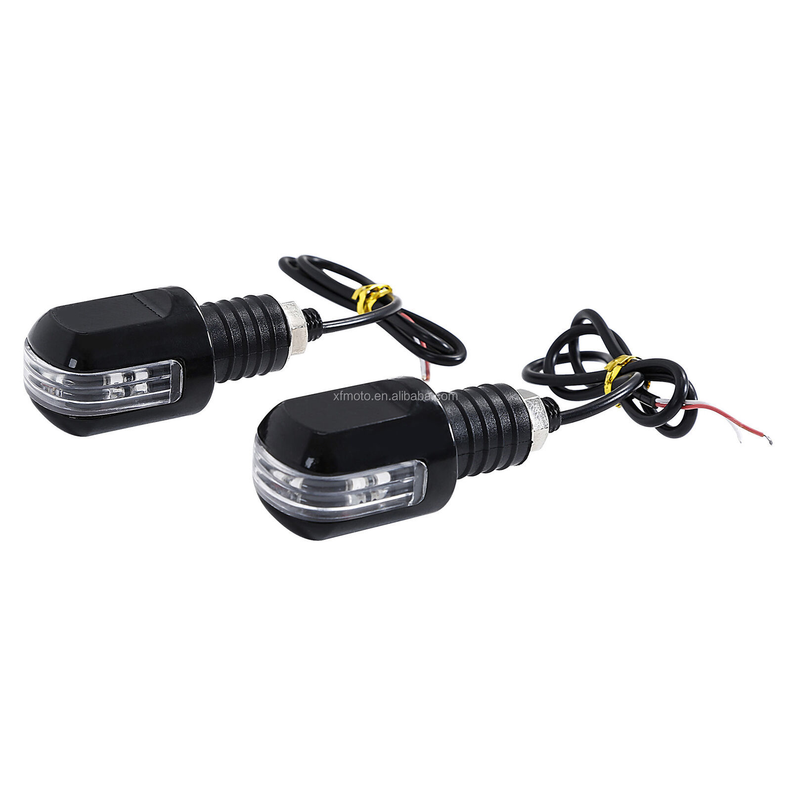 TCMT XF1406117-B 22mm Handlebar Grip Bar End LED Light Indicator Fit For Harley Chopper Roller