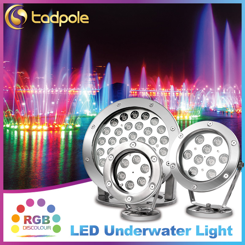 LED RGB underwater light 6W fountain submersible spot lamp 12V
