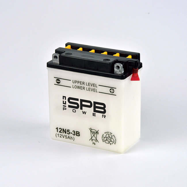 12V 5AH 12N5-3B батарея для мотоцикла, утопленная сухая Заряженная свинцово-кислотная батарея
