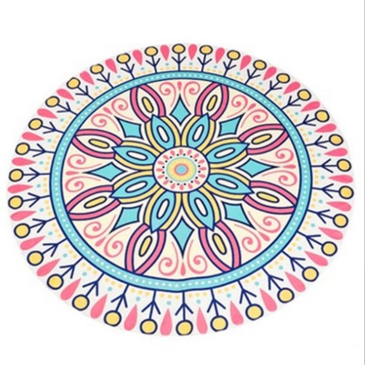 Popular fashion light Chiffon beach towel, custom pattern outdoor Yoga towel