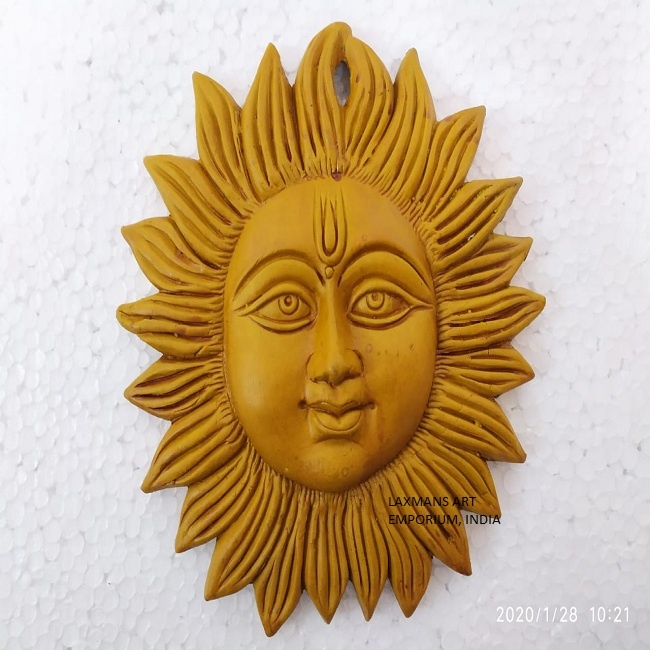 terracota clay sun wall hangings
