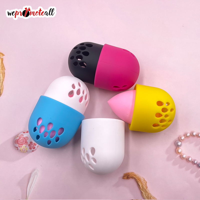 Wepromoteall Adjustable Beauty Makeup Egg Box Silicone Storage Sponge Holder