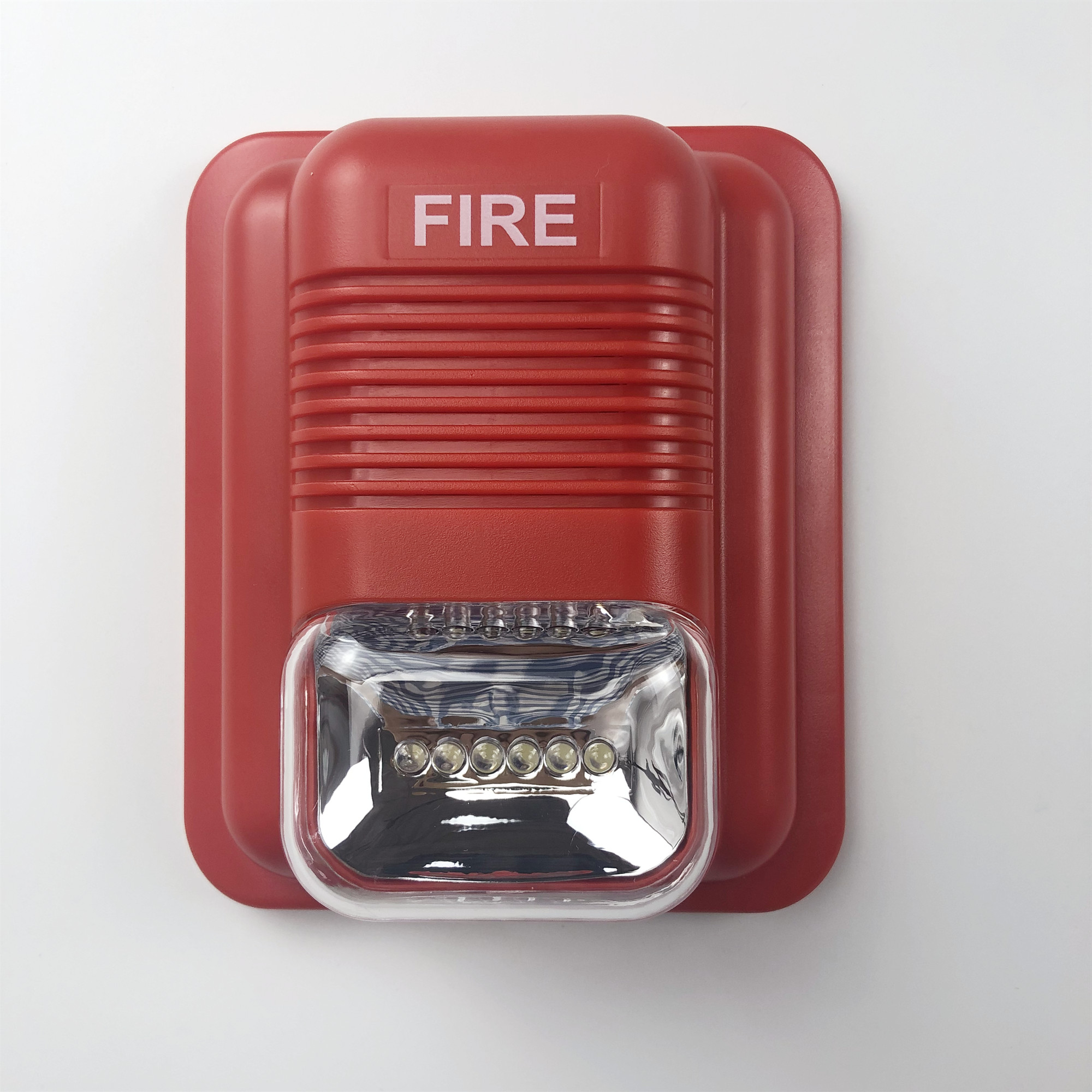 Fire Alarm DC12V/24V High Decibel 2 Wire 4 Wire LED Fire Strobe Siren