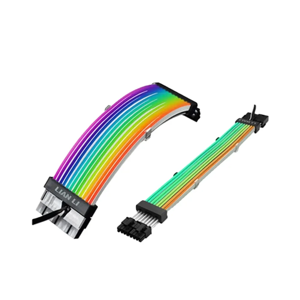 LIAN LI Strimer Plus Extension PSU Cable RGB, ATX 24PIN/GPU Double/Triple 8Pin(6+2Pin) ,M/B Module Line 5V 3Pin SYNC